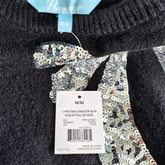 🎁10 for $100🎁. Penmans Black sequin Sweater - Picture 5 of 7